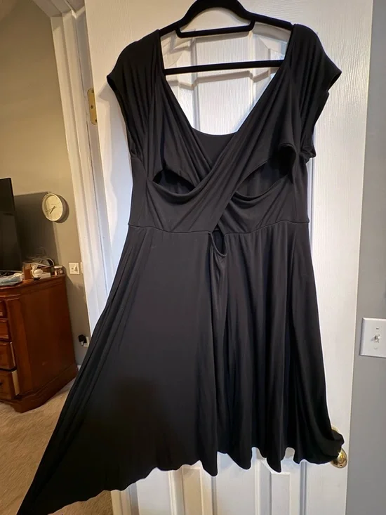 Black Women's Scoop-Neck Dress by Torrid - Picture 4 of 4
